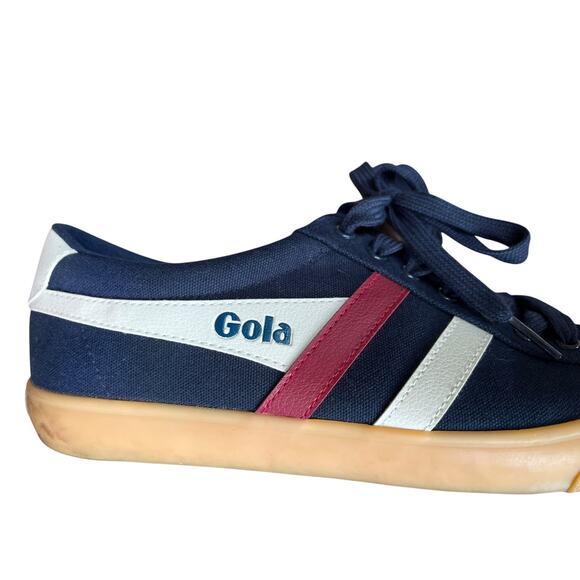 Gola Varsity Sneaker Trainer  | Mens 10, Navy / Gum  CMA331 EUC - Picture 2 of 14